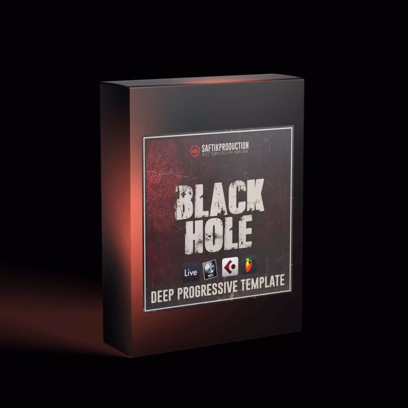 Black Hole Deep Progressive Template for Ableton Live, Logic Pro X, Cubase, and FL Studio - Professional music production project file