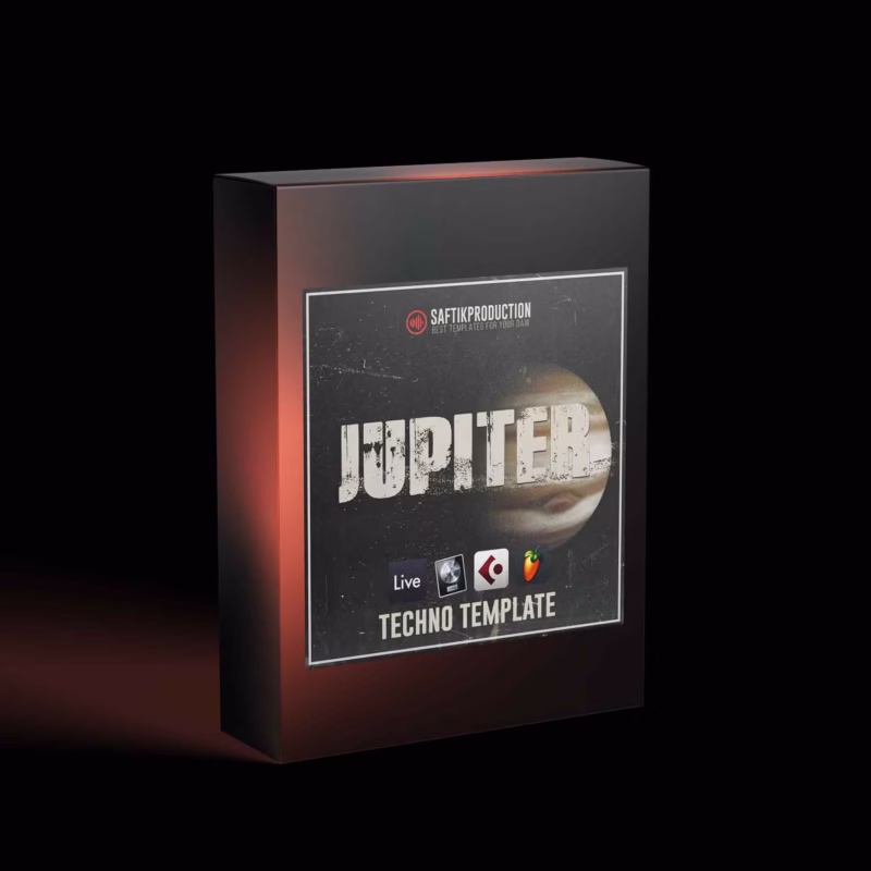 Jupiter Techno Template for Ableton Live, Logic Pro X, Cubase, and FL Studio - Professional music production template