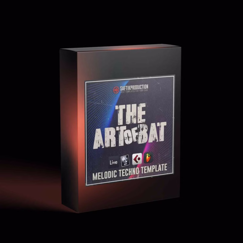 The Art of Bat melodic techno music production template for Ableton Live, Logic Pro X, Cubase and FL Studio